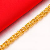 Pteris 24KT Chain Bracelet Fine Jewelry Woman Girl Birthday Wedding Gift