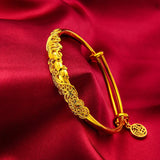 Peacock 24KT Resizable Bracelet Bangle for Woman