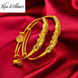 Peacock 24KT Resizable Bracelet Bangle for Woman