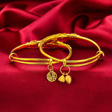Peacock 24KT Resizable Bracelet Bangle for Woman