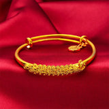 BR174 Peacock 24KT Resizable Bracelet Bangle