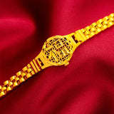 BR177 24KT Hollow Watch Chain Bracelet