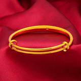 Dragon Phoenix 24KT Resizable Bracelet Bangle