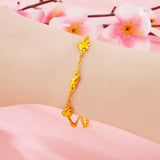 24KT Horse Key Crown Bracelet for Her