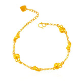 24KT Horse Key Crown Bracelet for Her