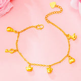 24KT Horse Key Crown Bracelet for Her
