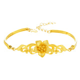 Peacock Flowers 24KT Bracelet Bangle