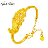 Vintage Phoenix Peacock 24KT Bracelet Bangle