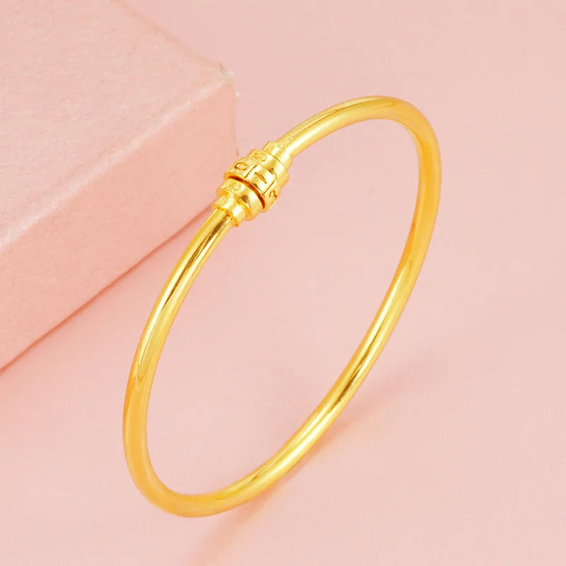 BR199 24KT Open Bracelet Bangle for Women - Wedding/Birthday Gift