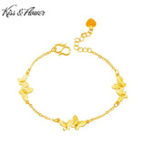 Butterfly 24KT Bracelet for Woman Bride Girl Birthday Wedding Gift