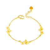 Butterfly 24KT Bracelet for Woman Bride Girl Birthday Wedding Gift
