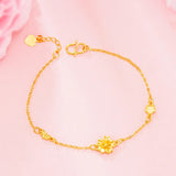 Butterfly 24KT Bracelet for Woman Bride Girl Birthday Wedding Gift
