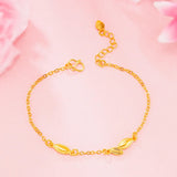 Butterfly 24KT Bracelet for Woman Bride Girl Birthday Wedding Gift