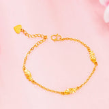 Butterfly 24KT Bracelet for Woman Bride Girl Birthday Wedding Gift