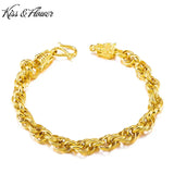 Vintage Dragon Bead 24KT Bracelet for Man Father Birthday Wedding