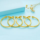 Vintage 24KT Open Bracelet Bangle for Women Girl Bride