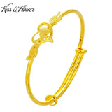 Heart Wing 24KT Bracelet Bangle for Women - Wedding Gift
