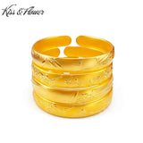 BR216 Plum Orchid Bamboo 24KT Bracelet Bangle