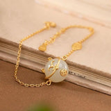 BR230 24KT Fine Jewelry Lucky Cat Bracelet