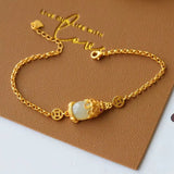 Vintage PIXIU Coin 24KT Bracelet for Women