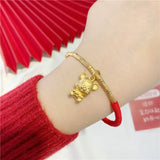 Vintage Tiger 24KT Bracelet Bangle for Women - Fine Jewelry for Bride