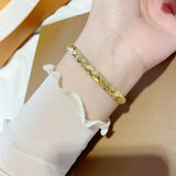 Vintage 24KT Open Bracelet Bangle
