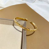 Vintage 24KT Open Bracelet Bangle
