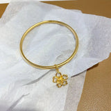 Vintage Flower 24KT Bracelet Bangle for Women