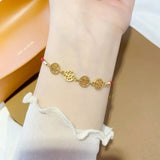 Vintage 24KT Bracelet for Woman, Girl, Bride - Wedding Gift
