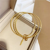Feather Bell 24KT Bracelet Bangle for Women