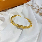 24KT Open Bracelet Bangle Woman Bride Wedding Gift