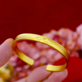 Clouds 24KT Opening Bracelet Bangle for Women Girl Bride