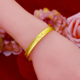 Clouds 24KT Opening Bracelet Bangle for Women Girl Bride