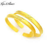 Clouds 24KT Opening Bracelet Bangle for Women Girl Bride
