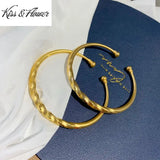 BR267 24KT Open Bracelet Bangle Hot Woman Girl Bride Gift
