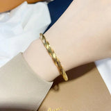 BR267 24KT Open Bracelet Bangle Hot Woman Girl Bride Gift