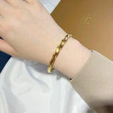 BR267 24KT Open Bracelet Bangle Hot Woman Girl Bride Gift