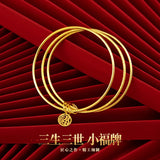 BR27 24KT Bracelet Bangle for Women Girl Birthday Wedding Gift
