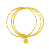 BR27 24KT Bracelet Bangle for Women Girl Birthday Wedding Gift