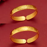 BR283 Peony 24KT Bracelet Bangle - Fine Jewelry Woman Girl Bride Party Gift