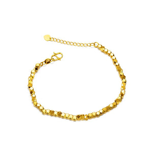 BR289 Laser Beads 24KT Bracelet for Woman Girl Bride