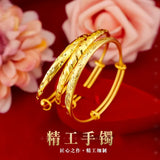 BR29 Star Metor Resizable 24KT Bracelet Bangle