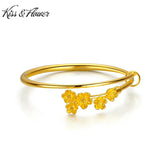 Peach Blossom 24KT Bracelet Bangle Bridal Jewelry Gift