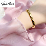 BR294 Rhombus 24KT Bracelet Bangle