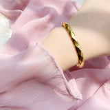 BR294 Rhombus 24KT Bracelet Bangle