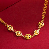BR298 24KT Fortune Coin Bracelet for Wedding Party