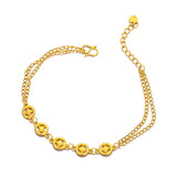 BR298 24KT Fortune Coin Bracelet for Wedding Party