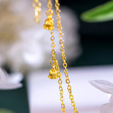Lily of the Valley Bracelet 24KT Chain