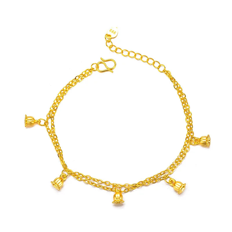 Lily of the Valley Bracelet 24KT Chain