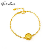 Vintage FU Rotatable Chain Bracelet